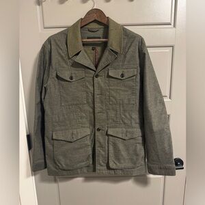 John Varvatos U.S.A. Military Utility Jacket – Olive Green, Size L